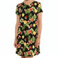 Womens Harlow & Rose Short Sleeve Flower/Fruit Swing Shift Dress - image 3