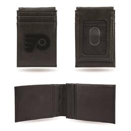 Mens NHL Philadelphia Flyers Faux Leather Front Pocket Wallet