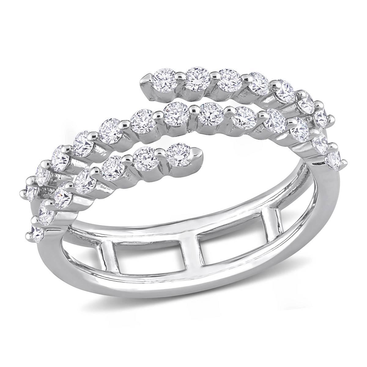 Gemstone Classics™ Platinum Plated 5/8ctw. Lab Grown...