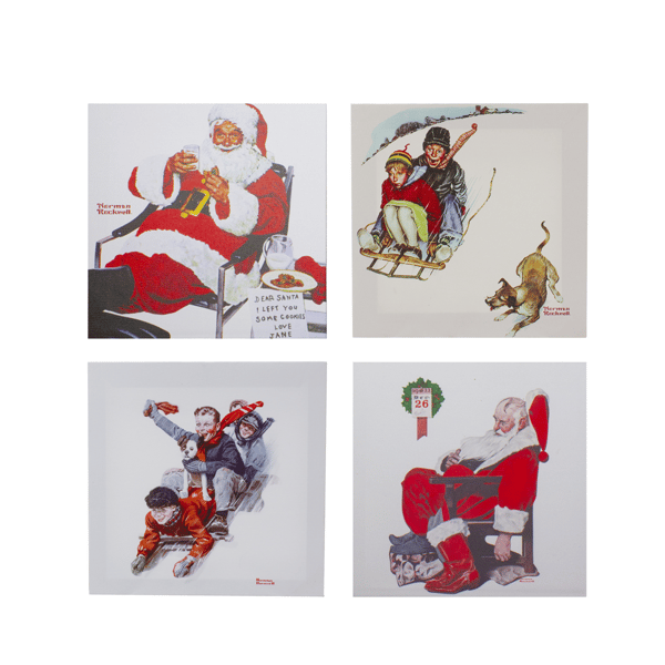 Northlight 4pc. Norman Rockwell Classic Christmas Scene Prints - image 