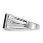 Mens Gentlemen’s Classics™ 14kt. White Gold Cushion Onyx Ring - image 3