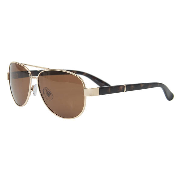 Womens Surf n Sand Mariner Polarized Metal Aviator Sunglasses - image 