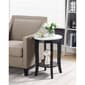Convenience Concepts American Heritage Marble Round End Table - image 1
