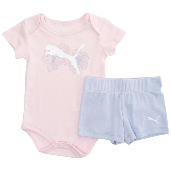 Baby Girl &#40;NB-9M&#41; Puma&#40;R&#41; Short Sleeve Bodysuit & Shorts Set - image 