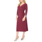 Petite MSK 3/4 Embellished Sleeve Surplus Neck Midi Dress - image 3