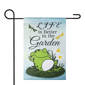 Northlight Life is Better in the Garden Frog Outdoor Garden Flag - image 3