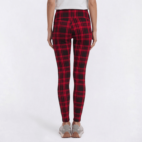 Womens French Laundry Laundry Plaid Brushed Back Leggings