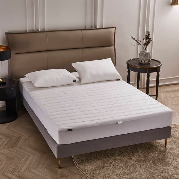 Farm To Home Organic Cotton Classic Wavy Mattress Pad - image 