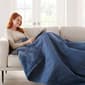 Micro Flannel&#174; Reverse to Ultra Velvet&#174; Heated Throw - image 2