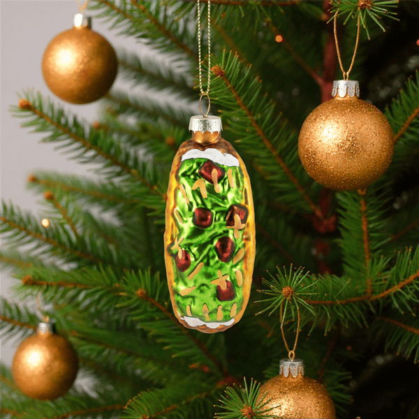 Northlight 3.5in. Taco Glass Christmas Ornament
