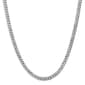 Mens Gold Classics&#8482; 5.75mm. 14k White Gold Beveled Curb Bracelet - image 2