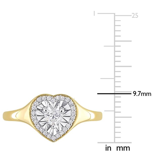 Sophia B 14kt. Gold 1/4ct. Diamond Heart Ring