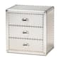 Baxton Studio Armel Industrial 3 Drawer Nightstand - image 1