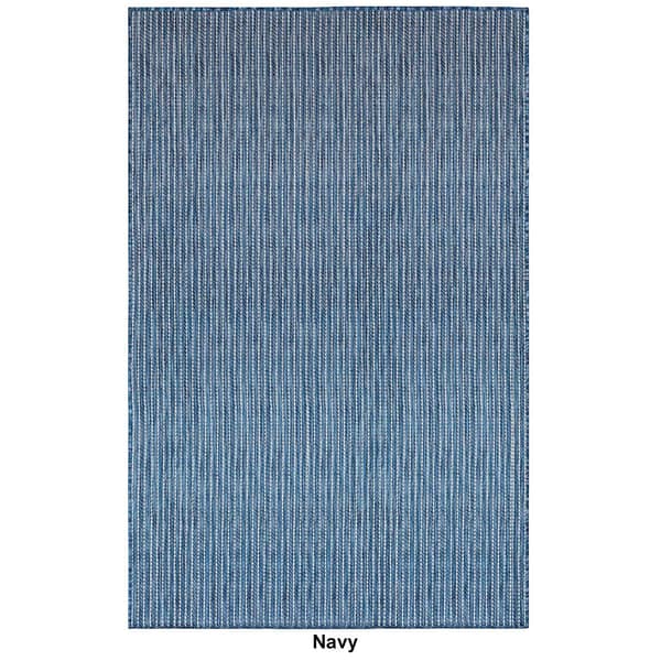 Liora Manne Carmel Texture Stripe Indoor/Outdoor Area Rug