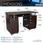 Techni Mobili Complete Workstation Computer Desk w/ Storage - image 10
