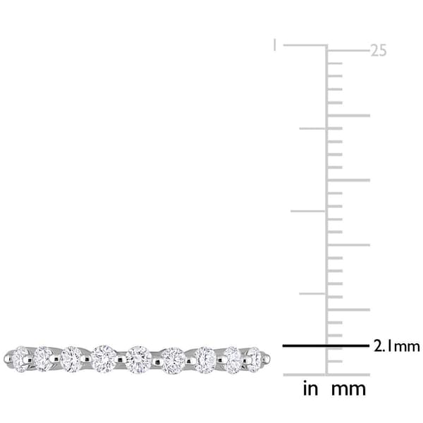 Platinum Plated 1/3ctw. Lab Grown Diamond Ring