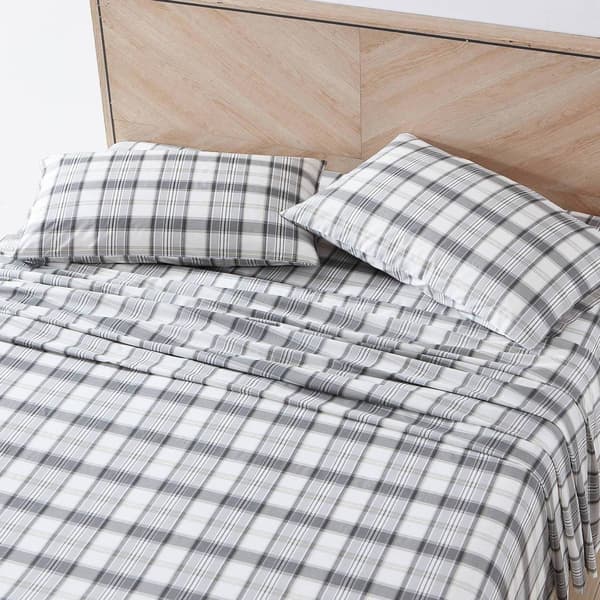 Eddie Bauer Chinook Plaid Cotton Percale Sheet Set