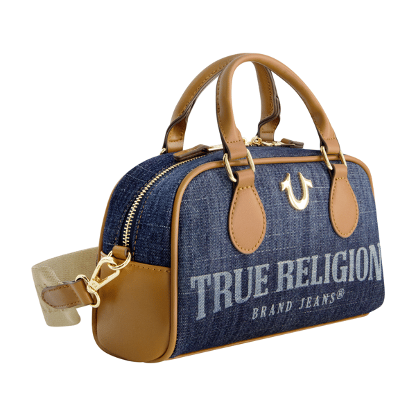 True Religion Denim Logo Mini Satchel Crossbody Bag