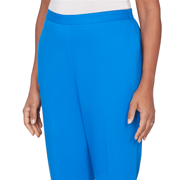 Womens Alfred Dunner Lady Liberty Heat Set Side Seam Pocket Capri