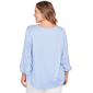 Plus Size Ruby Rd. California Dreaming Ruffle Sleeve Dot Blouse - image 2