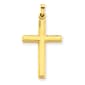 Unisex Gold Classics(tm) 14kt. Yellow Gold Hollow Cross Pendant - image 1