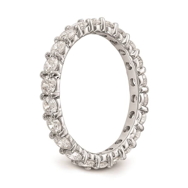 Pure Fire 14kt. White Gold Lab Grown Diamond Prong Eternity Band