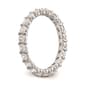 Pure Fire 14kt. White Gold Lab Grown Diamond Prong Eternity Band - image 4