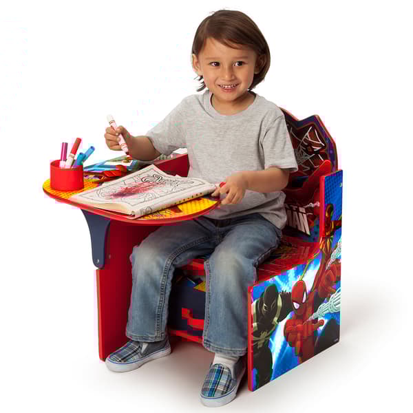 Delta Children Spider-Man Chair Desk with Storage Bin