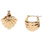 Design Collection Gold-Tone Textured Earrings - image 1