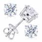 Saffron 1ctw. Moissanite Stud Earring - image 2