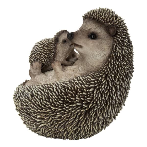 Hi-Line Gift Mother &amp; Baby Hedgehogs Garden Statue