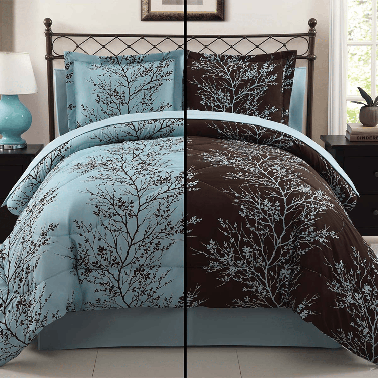 VCNY Home Leaf 8pc. Reversible Bed-in-a-Bag Comforter Set
