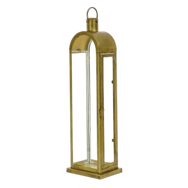 National Tree 28in. Large Arched Antique Bronze Candle Lantern - image 