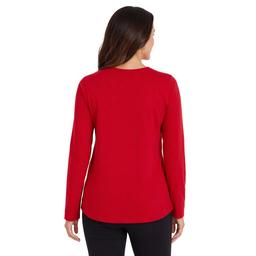Womens Project Long Sleeve Sequin Ho Ho Ho Tee