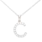 Gianni Argento Silver Initial Pendant Necklace - C - image 1