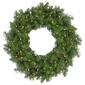 Pre-Lit Whitmire Pine Artificial Christmas Wreath - 24-Inch  Warm - image 1