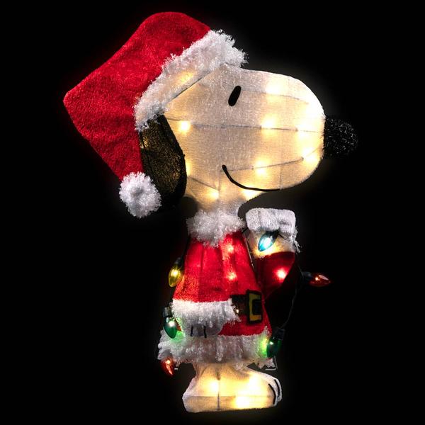 Northlight Seasonal 24in. Lighted Santa Snoopy String Lights