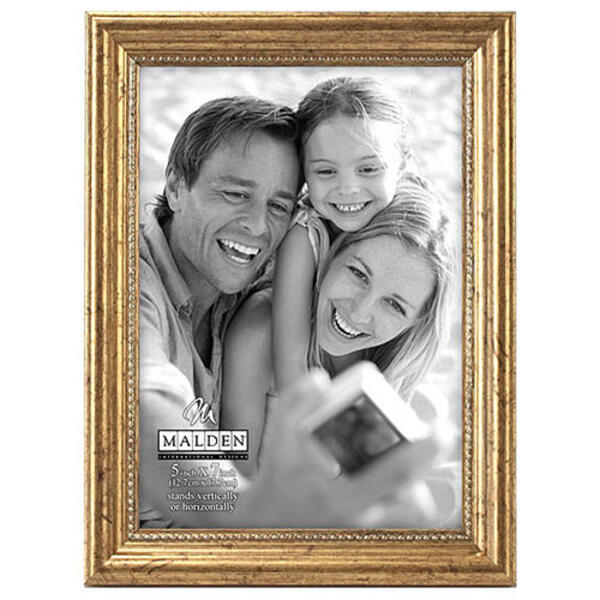 Malden Gold Bead Wood Picture Frame - 5x7 - image 