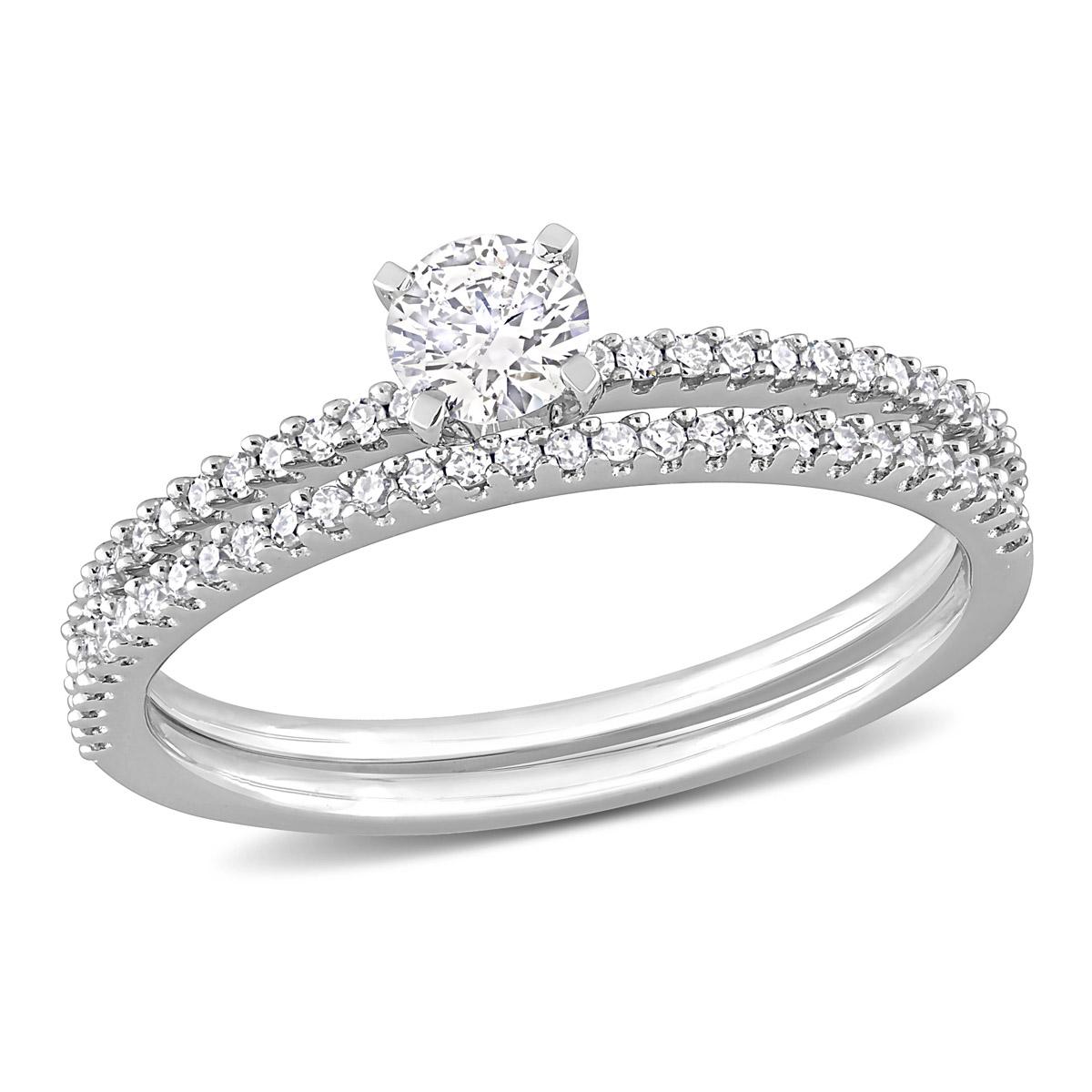 Diamond Classics™ 14kt. White Gold 1/2ct. Diamond Bridal...