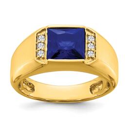 Mens Gentlemens Classics&#40;tm&#41; 14kt. Gold 2 1/2ctw. Sapphire Ring