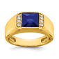 Mens Gentlemens Classics(tm) 14kt. Gold 2 1/2ctw. Sapphire Ring - image 1