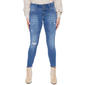Petites Royalty Wbb 3 Button Skinny Jeans With Cross Hatch Fabri - image 1