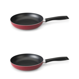 BergHOFF Geminis 2pc. Aluminum 9.5in. Red Fry Pan Set