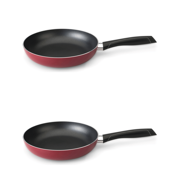 BergHOFF Geminis 2pc. Aluminum 9.5in. Red Fry Pan Set