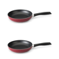 BergHOFF Geminis 2pc. Aluminum 9.5in. Red Fry Pan Set - image 1