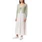 Juniors Wallflower Two in One Cardigan Tier Ivory Maxi Dress - image 4