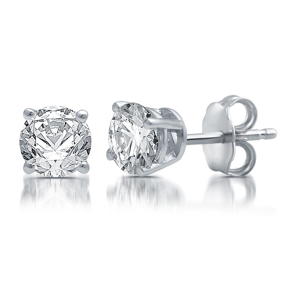 Nova Star® Lab Grown Diamond Prong Set Stud Earrings