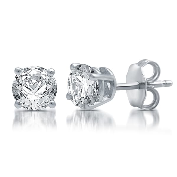Nova Star® Lab Grown Diamond Prong Set Stud Earrings