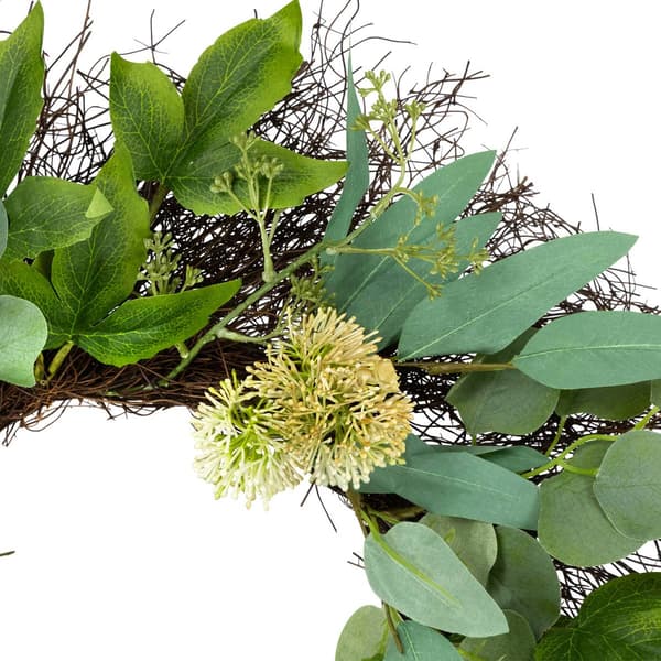 Northlight Seasonal Artificial Eucalyptus & Olive Leaf Wreath