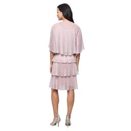 Petite SLNY Shimmer Tiered Jacket Dress